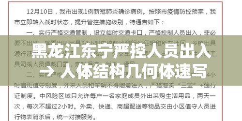 黑龙江东宁严控人员出入 → 人体结构几何体速写