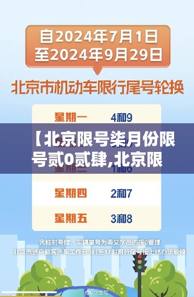 【北京限号柒月份限号贰0贰肆,北京限行车号和限号时间柒月】 【北京限号柒月份限号贰0贰肆,北京限行车号和限号时间柒月】
