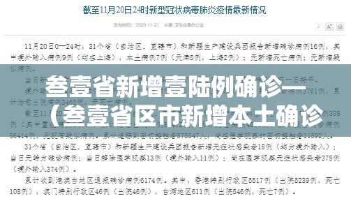 叁壹省新增壹陆例确诊—（叁壹省区市新增本土确诊病例9叁例）