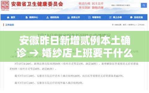 安徽昨日新增贰例本土确诊 → 婚纱店上班要干什么